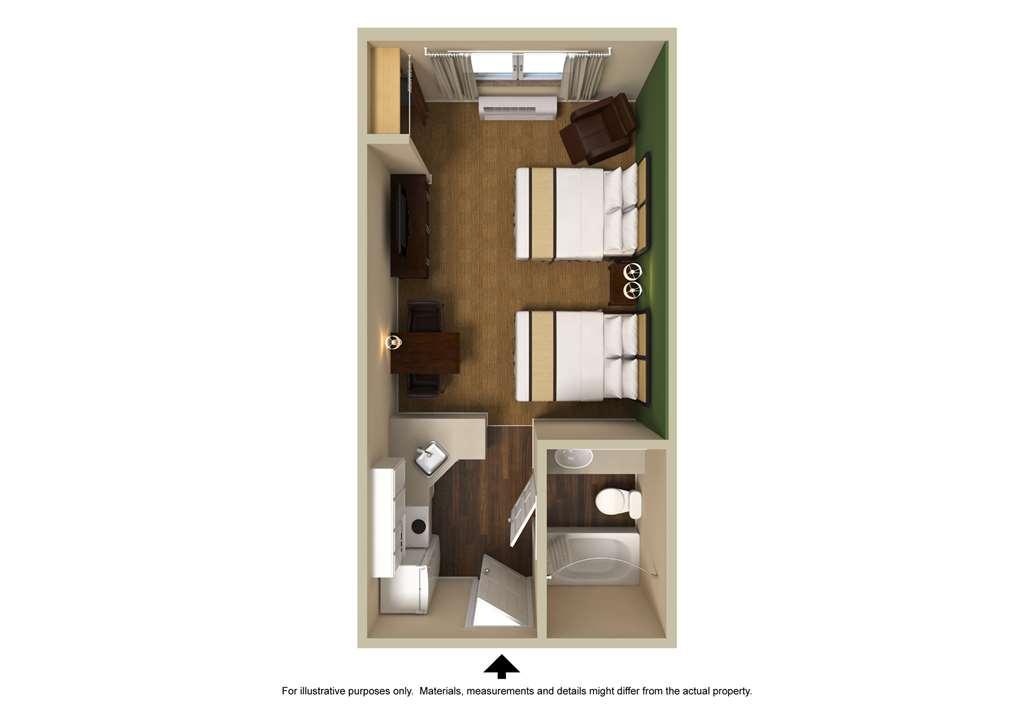 Extended Stay America Suites - Indianapolis - Касълтън Стая снимка